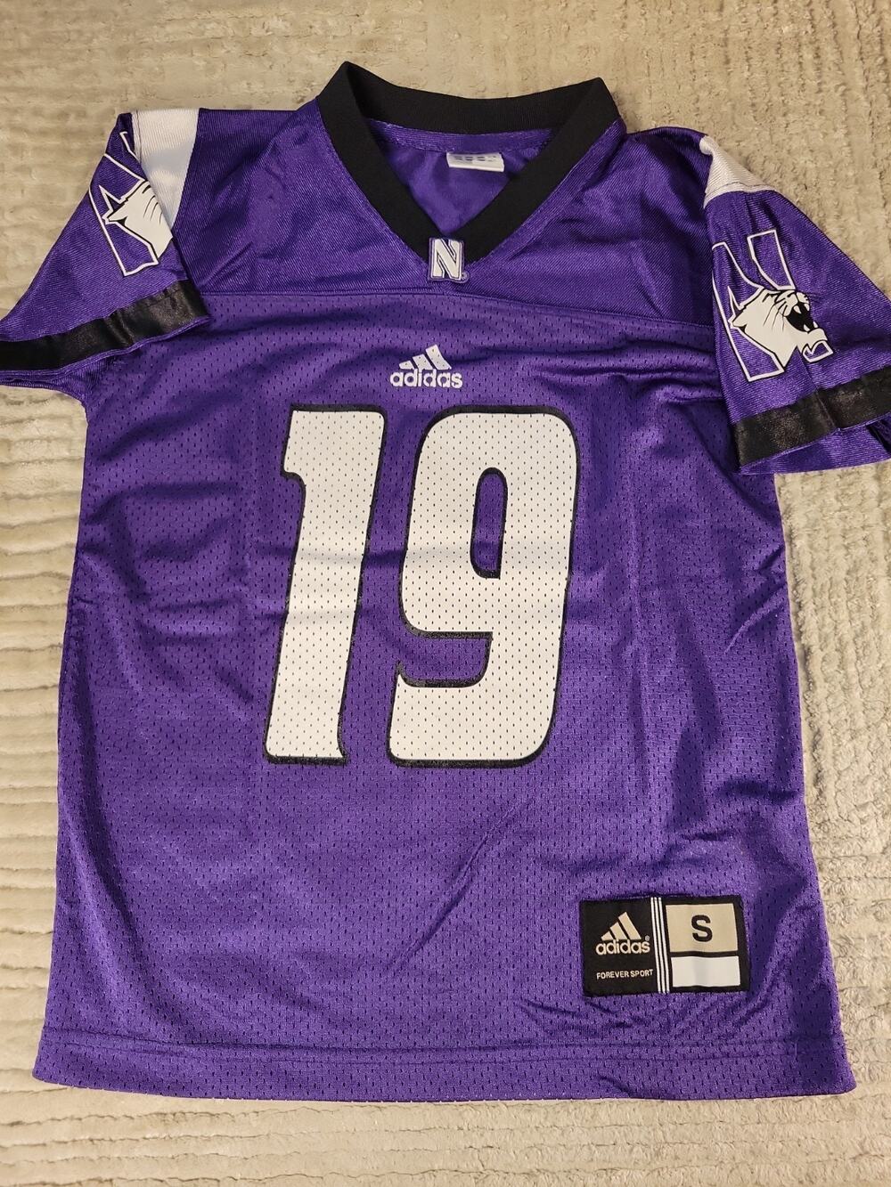 Adidas Northwestern Wildcats Jersey Youth Size Small College NCAA Football Kids